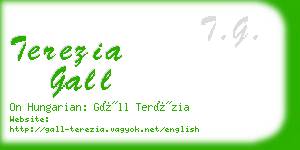terezia gall business card
